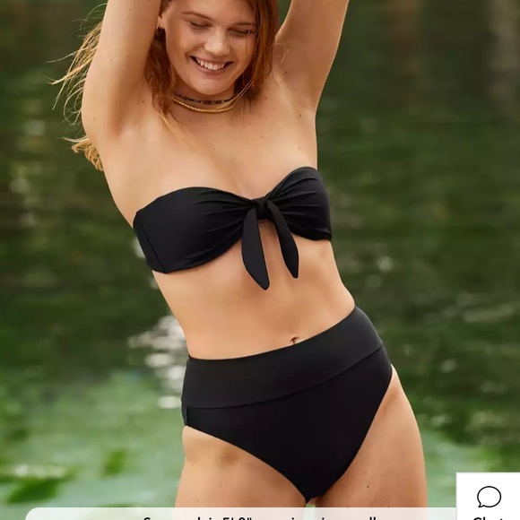 Aerie High Cut Cheeky Bikini Bottom (Size: M) - Picture 1 of 6